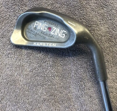 PING ZING Red DOT Single 1 Iron, RH, S-Flex KT-M Steel Shaft, MINT, 9.5+-10 - Image 1 of 4