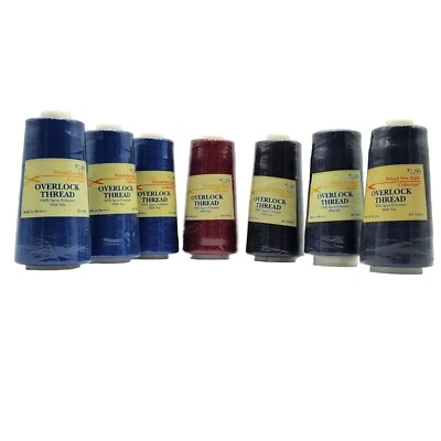 Overlock Thread Priced Sew Right Collection 3000 Yards, Navy, Royal, Burgandy - Image 1 of 4