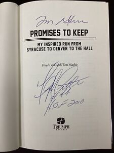 Floyd Little Signed Book Promises To Keep Denver Broncos Football Autograph TPG