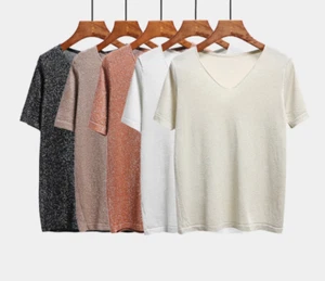 V Neck Sweater Jumper Free Size S-M - Picture 1 of 10