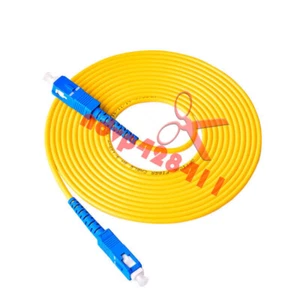 2Pcs 15M SC UPC to SC UPC Simplex 3.0mm PVC Single Mode Fiber Patch Cable Jumper - Picture 1 of 6