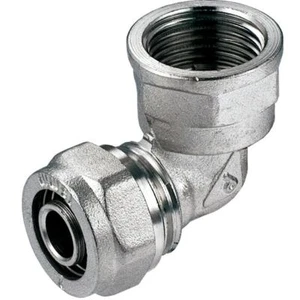 PEX-AL-PEX 16mm x 1/2" Female BSP Compression Fittings Elbow Pipe Connector - Imagen 1 de 2