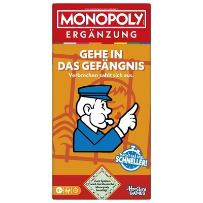 Monopoly Ergänzung „Gehe in das Gefängnis“ 6 Spieler deutsche Fassung OVP NEU - Bild 1 von 4