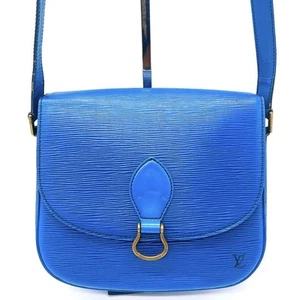 Louis Vuitton Saint Cloud Schultertasche Toledo Blau Epi Leder Crossbody A Rank - Bild 1 von 14