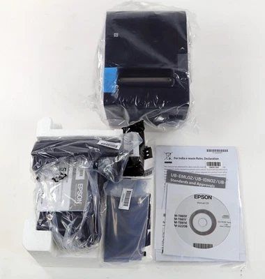 New Open Box Epson TM-T88VI M338A PoS Receipt Printer USB Ethernet Gray - Image 1 of 4