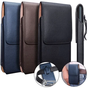 For iPhone 17 Pro Max 17 Air Leather Case Pouch Holder Belt Holster Phone Cover - Picture 1 of 35