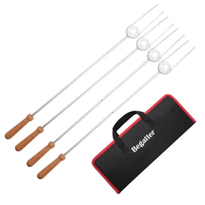 Begatter Smores Sticks strapazierfähige Hot Dog Bratstäbchen für Lagerfeuer 32" lang - Bild 1 von 3