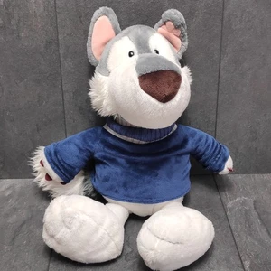 Peluche Nici Husky Jack aprox. 45 cm grande peluche perro con suéter - Imagen 1 de 7