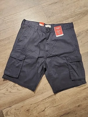 Pantalones Cortos Levi Strauss Signature Para Hombre Talla 34 Carga Segura Negros 10" Entrepierna (A1) Foto 1 de 4