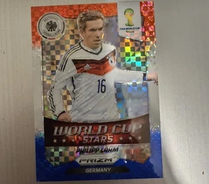 PHILIPP LAHM 2014 Panini Prizm Copa Mundial FIFA Estrellas #19 Rojo Blanco Azul - Imagen 1 de 2