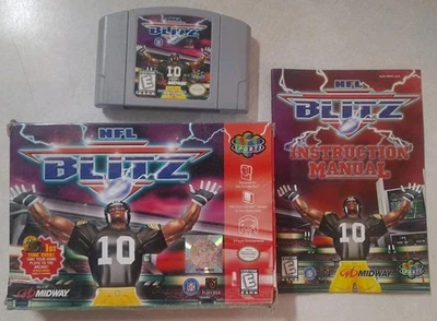 NFL Blitz Football (Nintendo 64 N64) autêntico na caixa completo - Imagem 1 de 4