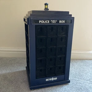 Danbury Mint Doctor Who Pin Badge Collection TARDIS Display Stand 15" Tall Read - Picture 1 of 8