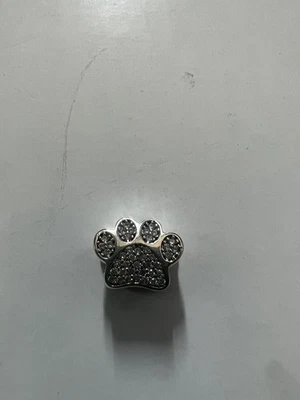 Genuine Pandora I Love My Dog Silver Pavé Bone Dangle Charm 791263CZ S925 ALE - Image 1 of 2