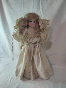 Antike Heubach Koppelsdorf 275 13/0 Puppe 14 Zoll Kind Leder blond Braut  - Bild 1 von 17