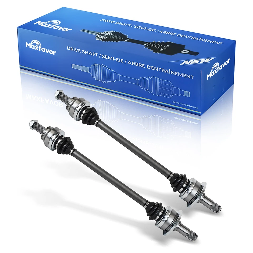 Maxfavor Rear Pair CV Axle Shaft Assembly for 2010-2018 2019 BMW X5 X6 L6 V8 AWD - Image 1 of 4