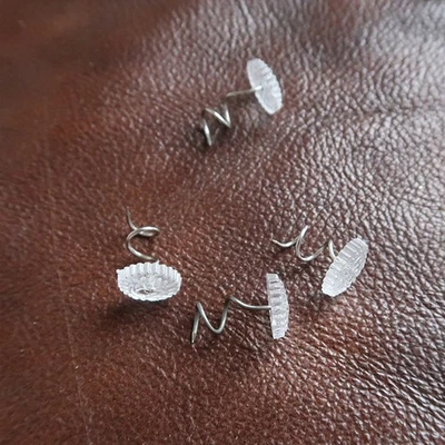  120 Stück Kunststoffkopf gedrehte verdrehte Nägel, feste Blattnägel, - Bild 1 von 4