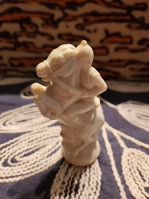 E.S. 1959 Repuesto de pieza de ajedrez Lowe ANRI Co. Knight blanco vintage Foto 1 de 2