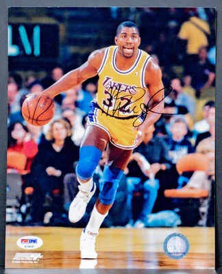 Magic Johnson Autographed 8x10 Photo PSA AF58165 - Image 1 of 4