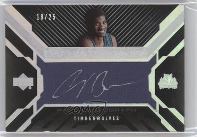 2007-08 Upper Deck UD Black Material /25 Corey Brewer RPA Rookie Patch Auto RC - Image 1 of 2