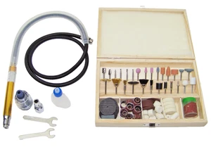 Air Micro Die Grinder with 100 Accessories Rotary Tool Cutting Polisher kit - Picture 1 of 2