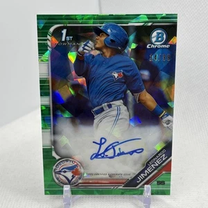 2019 Bowman Chrome Leonardo Jimenez 1st Prospect Green Atomic Refractor AUTO /99 - Picture 1 of 6