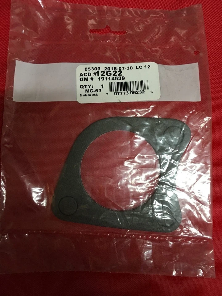 12G22 AC DELCO/19114539 GM THERMOSTAT COOLANT HOUSING GASKET  - Image 1 of 1