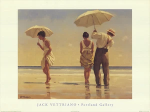 JACK VETTRIANO Mad Dogs 23.75" x 31.5" Offset Lithograph 1996 Contemporary - Picture 1 of 4