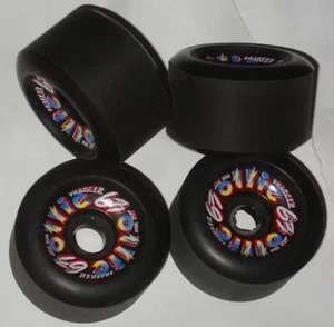 TRACKER Ollie Skateboard Rollen 92a 63mm schwarz - Vintage 80er Oldschool NOS - Bild 1 von 2