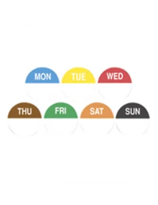 Fildes Labels Removable 24mm Round Wednesday 1000 Pack Packet - Bild 1 von 1