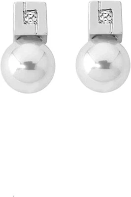 Orecchini Majorica Perla 8 Mm Bianca Selene Argento 08938.01.2.000 - Immagine 1 di 4