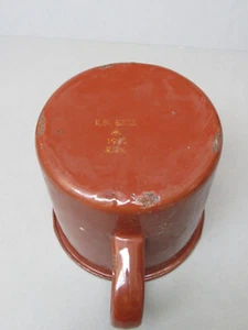 Post WWII British Army Military Issue Brown Enamel Cup 1952 - Picture 1 of 8