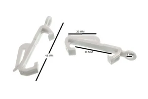 Vorhangstange Gleiter Haken Für Drapiert Eleganz Packung 100 - Picture 1 of 1
