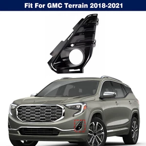 Left Side Front Bumper Fog Light Lamp Trim Cover Bezel For GMC Terrain 2018-2021 - Picture 1 of 14