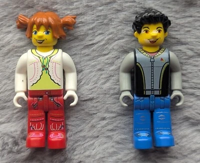 LEGO JUNIOR Creator Jack Stone Minifigures MAX & TINA 2" #4175 Girl Boy Set x2 - Image 1 of 4
