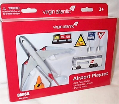 Virgin Atlantic Boeing Airport juego nuevo en caja Daron RT1701 Foto 1 de 2