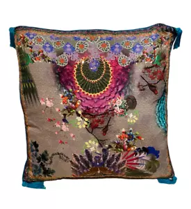 CAMILLA SILK CRYSTALS (both sides) POETIC LICENSE / BY A LADY LARGE CUSHION - Picture 1 of 7