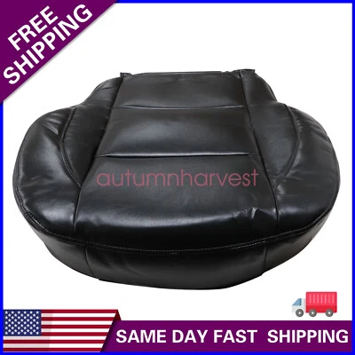 Cubierta de asiento de cuero inferior del conductor 2005-2015 para Nissan Titan PRO-4X gris oscuro Foto 1 de 4