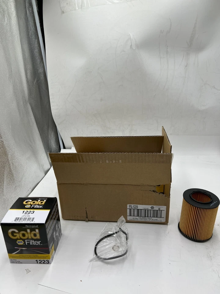 (Caja de 6) Filtro de aceite de motor NAPA Gold 1223 para BMW 1996-2009 Foto 1 de 4