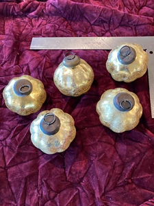 5 Stck. Kugel Stil hellgold Crackle Weihnachtskugel Ornamente 3-1/2" #3256 - Bild 1 von 7