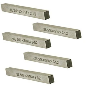 5PC-5/16" X 5/16" X 2-1/2" HSS Tool Bit Rectangular Lathe Fly Cutter Mill Blank - Picture 1 of 4