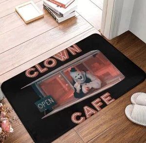 Terrifier Horror Films Bath Non-Slip Carpet Clown Cafe Bedroom Mat Entrance Door - Picture 1 of 5