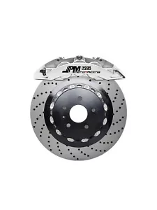 JPM RS Big Brake 6Pot Caliper Anodized SILVER 355 / 32 Drill Disc for A4 B6 / B7 - Bild 1 von 1