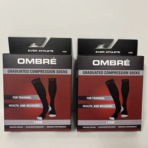 Graduated High Compression Socks Ombre` Black/Pink 1 Pair S/M (2) - Bild 1 von 7