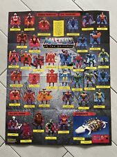 Masters Of The Universe Motu Vintage Poster Checklist 🔥new Perfect🔥