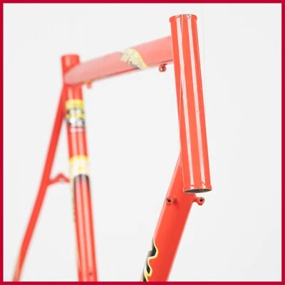 MARCO DE ACERO NUEVO MARIN TWIN PEAKS AÑOS 90 VINTAGE ROAD DEDACCIAI COM 12,5 ROJO ANTIGUO Foto 1 de 4