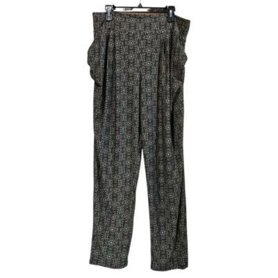 French Laundry Women's SIZE XL Geometric Sweatpants in Tan and Black - Изображение 1 из 4