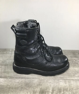 Botas de motociclista para hombre Harley-Davidson motocicleta D96026 Jay de cuero negro 8 Foto 1 de 4