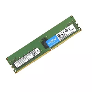 Crucial 16GB DDR4 2933MHz PC4-23400 2RX8 ECC Registered Server RDIMM Memory Ram - Picture 1 of 3