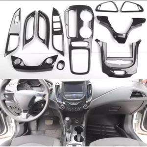 11pcs For Chevrolet Cruze 2017-2019 Carbon Fiber Interior Decoration Trim Kit - Picture 1 of 14
