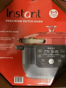 Olla instantánea - horno eléctrico holandés de precisión 5 en 1 - rojo hierro fundido (140-0038-01) - Imagen 1 de 1